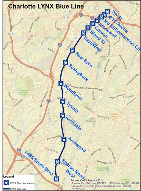 Training and Certification Options for MAP Map Of Charlotte Light Rail