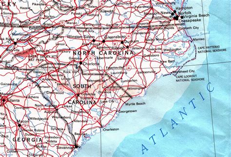 Training and certification options for MAP Map Of Coastal North Carolina