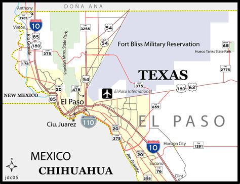 Training and Certification Options for MAP Map of El Paso Texas