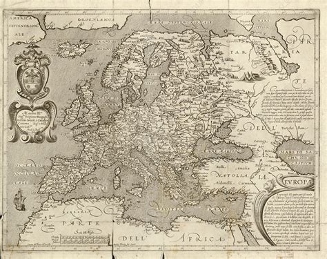 MAP Map of Europe in 1600