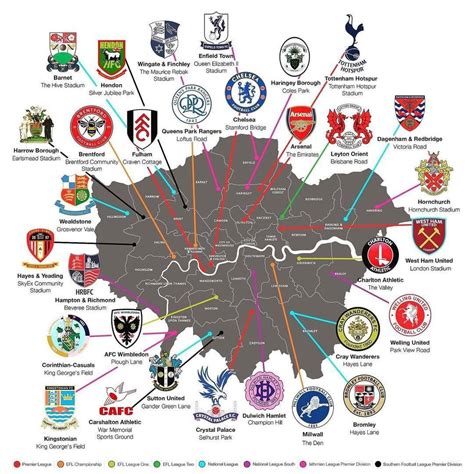 Training and Certification options for MAP Map of Football Clubs in London