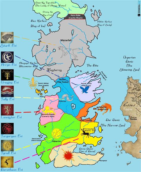 Training and Certification Options for MAP Map of Game of Thrones