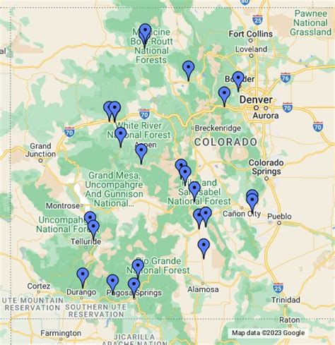 Training and Certification Options for MAP Map of Hot Springs in Colorado