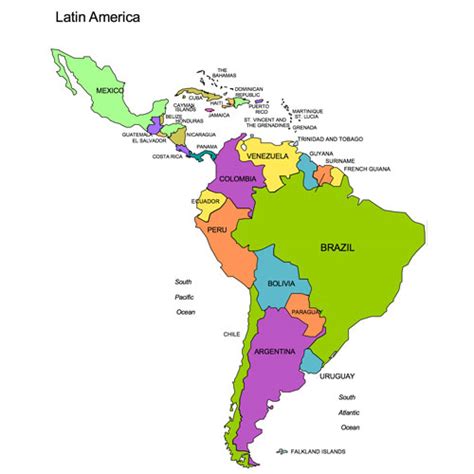 Training and certification options for MAP Map of Latin American Countries