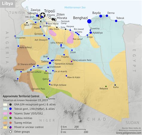 training and certification options for MAP Map Of Libya Civil War