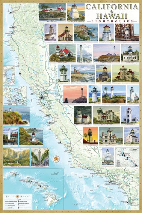Training and Certification Options for MAP Map of Lighthouses in California