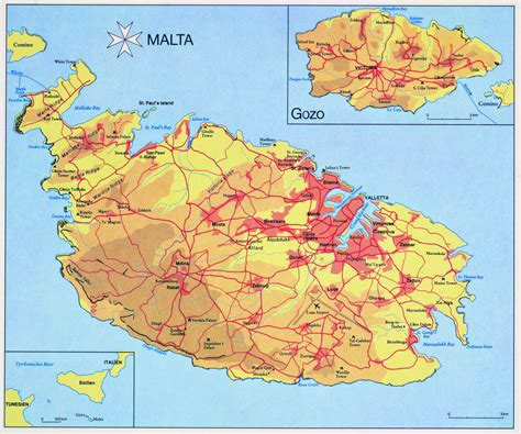 MAP Map of Malta
