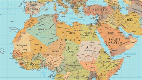 Training and certification options for MAP Map Of Middle East And North Africa