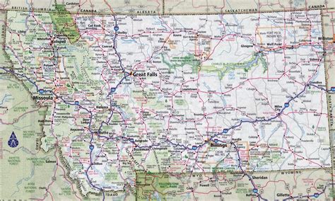 Training and Certification Options for MAP Map of Montana with Cities