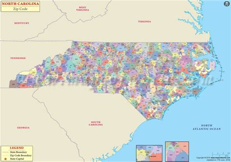 Training and Certification Options for MAP Map of North Carolina Zip Codes