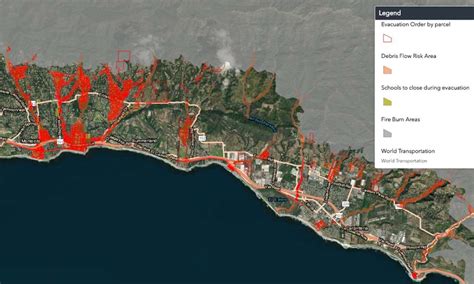 MAP of Santa Barbara Fires