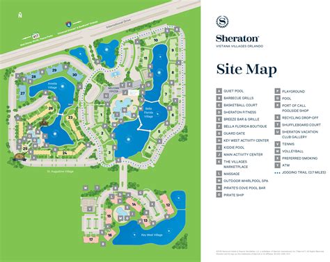 Training and Certification Options for MAP Map of Sheraton Vistana Resort