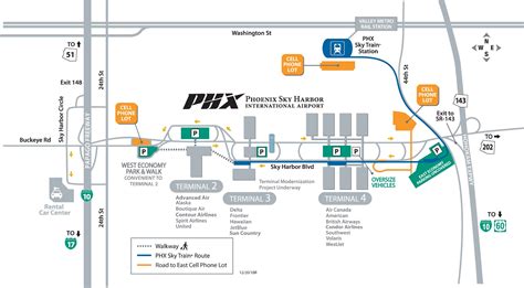 Training and certification options for MAP Map of Sky Harbor Airport