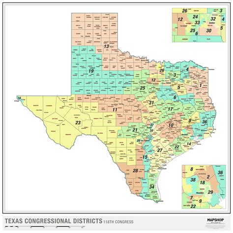 Training and certification options for MAP Map Of Texas Congressional Districts