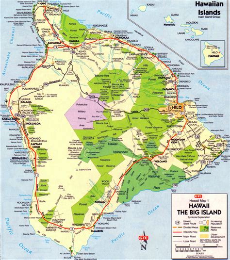 Training and Certification Options for MAP Map of the Big Island of Hawaii