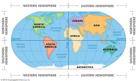 A map of the Southern Hemisphere