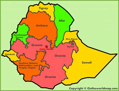 Training and certification options for MAP Map Of The World Ethiopia