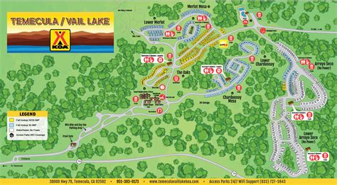 Training and Certification Options for MAP Map of Vail Lake Campground