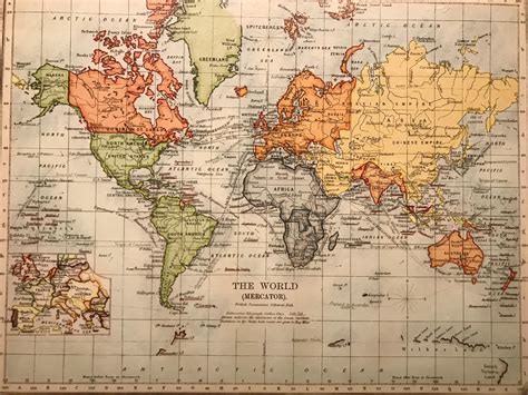 Training and Certification Options for MAP Map of World in 1900