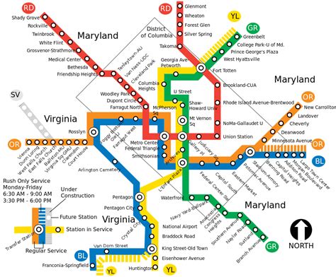Training and Certification Options for MAP Metro Map Dc Red Line