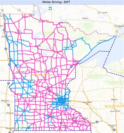 Training and Certification Options for MAP Mn Road Construction Map 2021