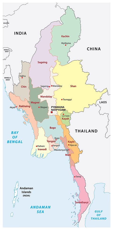 Training and Certification Options for MAP Myanmar On The World Map