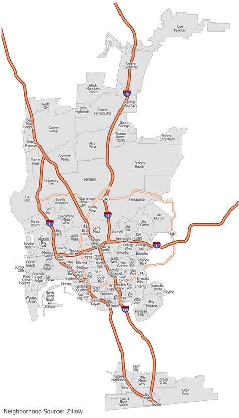 Training and Certification Options for MAP Neighborhood Map of San Diego