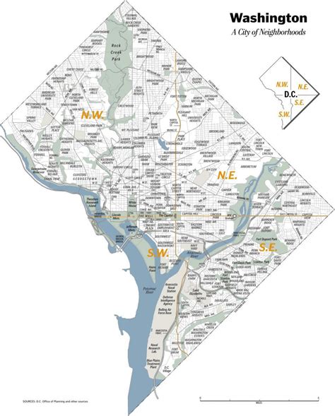 Training and certification options for MAP Neighborhood Map Of Washington Dc