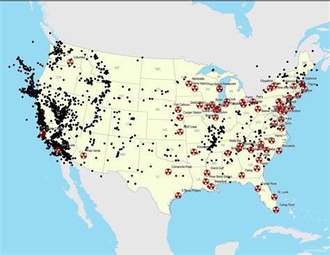 Training and Certification Options for MAP Nuclear Power Plants in USA Map
