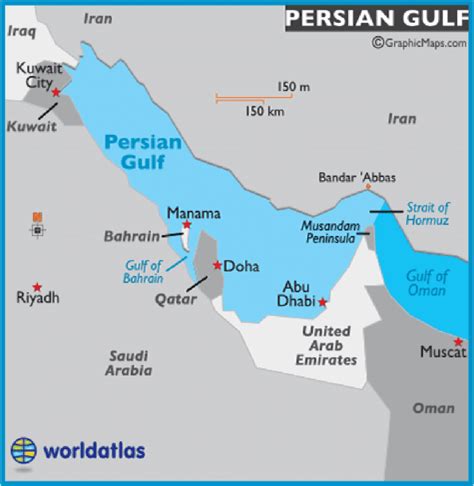 Training and Certification Options for MAP Persian Gulf On World Map