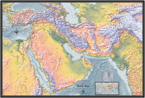 Training and Certification Options for MAP Physical Map of the Middle East