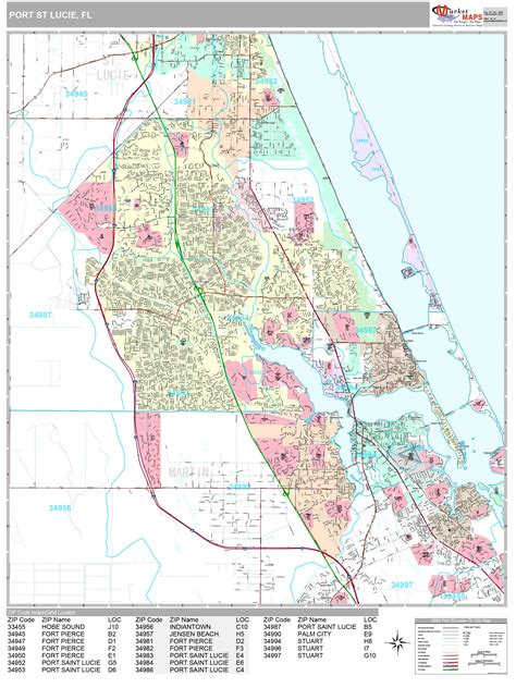 Training and certification options for MAP Port St Lucie Florida Map
