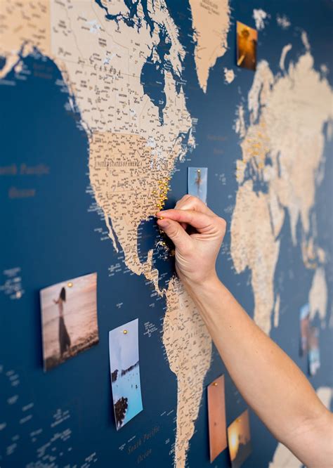 World Map with Pins