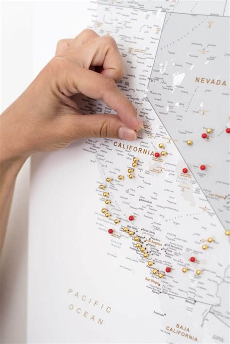 MAP Push Pin Map of USA