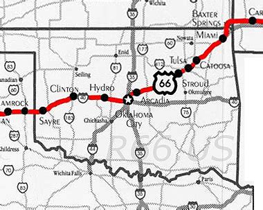Training and certification options for MAP Route 66 Map In Oklahoma