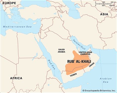 Map of Rub Al Khali with training and certification options