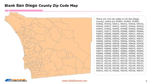 Training and Certification Options for MAP San Diego County Zip Code Map