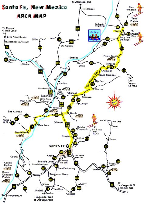 Training and certification options for MAP Santa Fe New Mexico Map