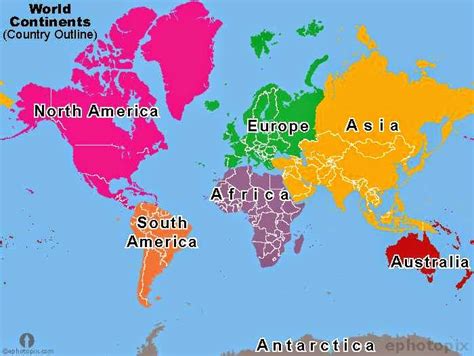 Training and certification options for MAP The 7 Continents Of The World Map