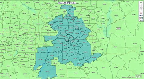 Training and Certification Options for MAP Zip Code for Dallas TX Map