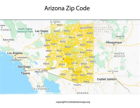 Training and Certification Options for MAP Zip Code Map of Arizona