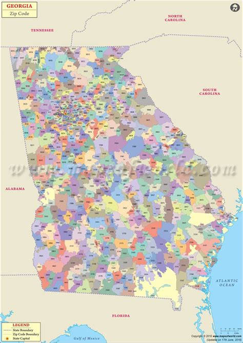 Training and Certification Options for MAP Zip Code Map Of Ga