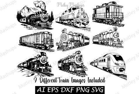 Download Trains SVG File - SVG Design Commercial Use