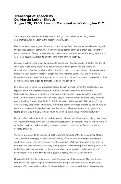 The Inspiring Journey of the Civil Rights Movement: The Iconic 'I Have a Dream' Speech That Ignited Hope and Changed America Forever