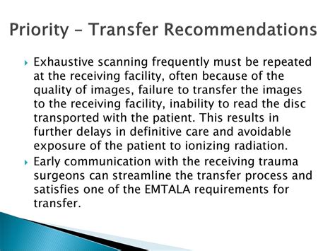 Transfer Service Recommendations