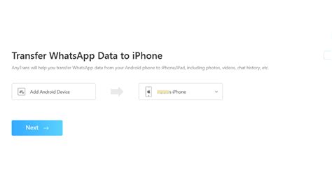 Transfer WhatsApp Messages Using AnyTrans