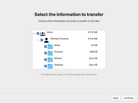 Transfer files from Windows to Mac using Migration Assistant