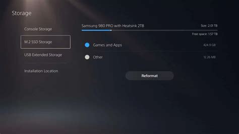 Transfer games and apps to the new M.2 NVMe SSD in your PS5