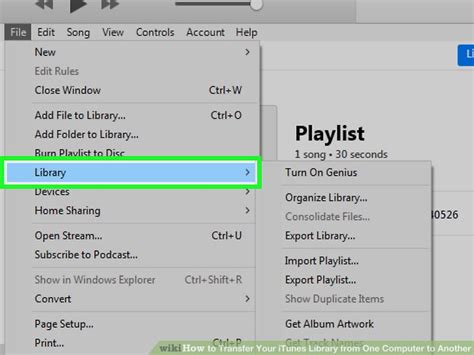 Transfer iTunes Library from One PC to Another