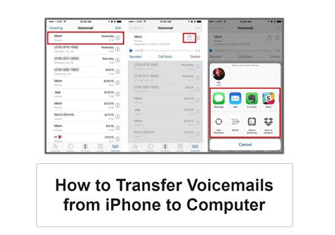 Transfer voicemails compatible phone